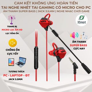 Tai nghe Gaming G10 âm thanh Stereo có Mic chuyên Game Mobile, PC PUBG/ROS/FreeFire