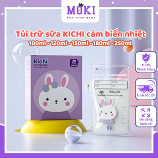Túi trữ sữa Kichilachi cảm biến nhiệt 100ml 120ml 150ml 180ml 250ml túi đựng sữa trữ đông Moki Store