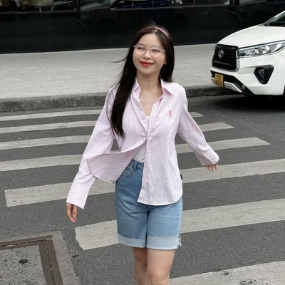 Quần short jean dáng lỡ cắt lai 2 màu thời trang Callene (XK621)