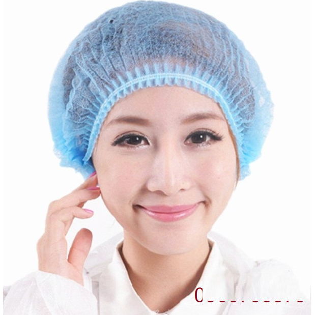 Bọc tóc con sâu, mũ giấy trùm đầu (túi 100 chiếc)