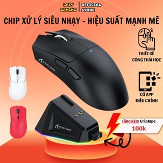 Chuột Gaming Không Dây Bluetooth Attack Shark R1- X11 Chip PRO PAW3311 Có Dock Sạc LED, 22000 DPI . . .