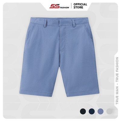 Quần Short Kaki Nam 5S FASHION, Sợi Bamboo Trơn, Cạp Cúc Mặt Trong Tinh Tế (QSK24014)