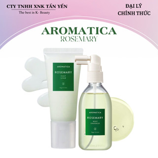Tẩy Da Chết Da Đầu + Xịt Dưỡng Tóc Aromatica Rosemary Hàn Quốc