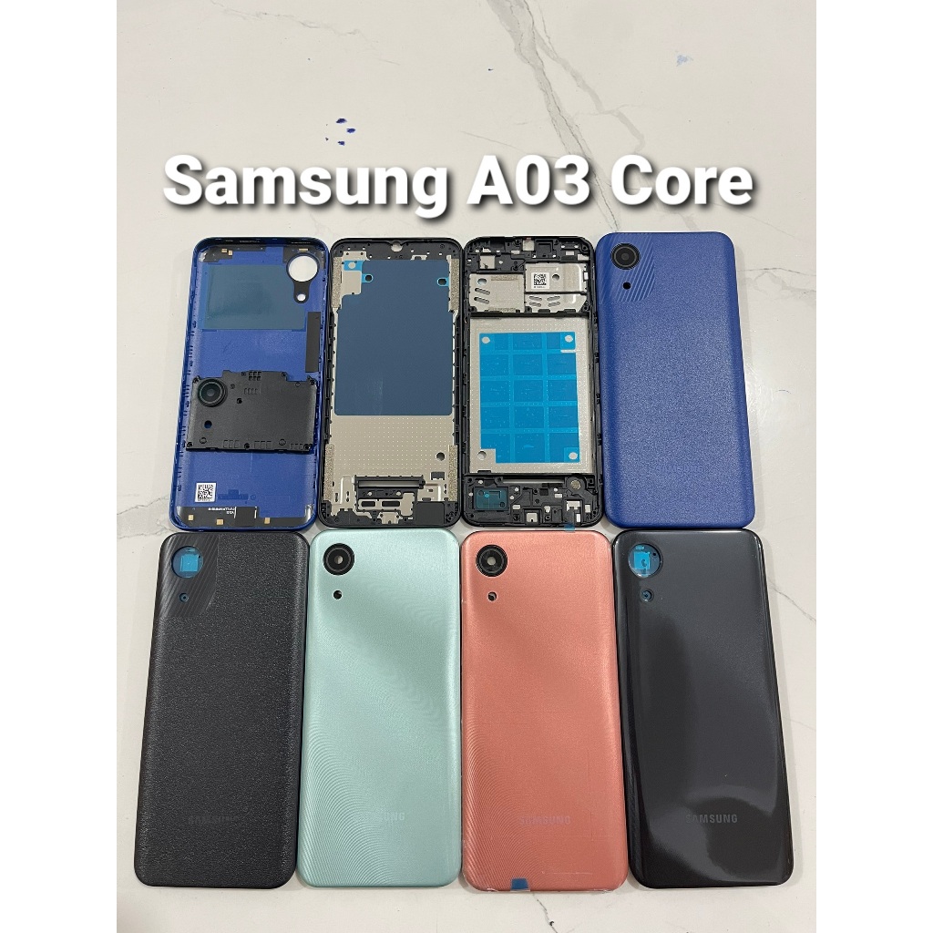 Vỏ Bộ Samsung A03 Core Zin Hãng | Đầy Đủ Khung Sườn, Phím bấm, Kính camera, Khay sim