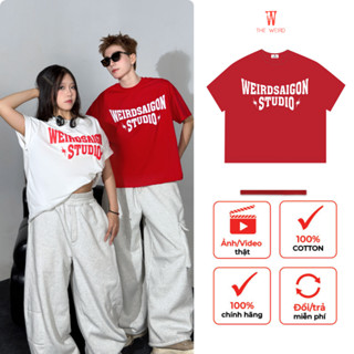 LOCAL BRAND Áo thun The Weird Phong Cách Unisex Form Boxy ATK1249