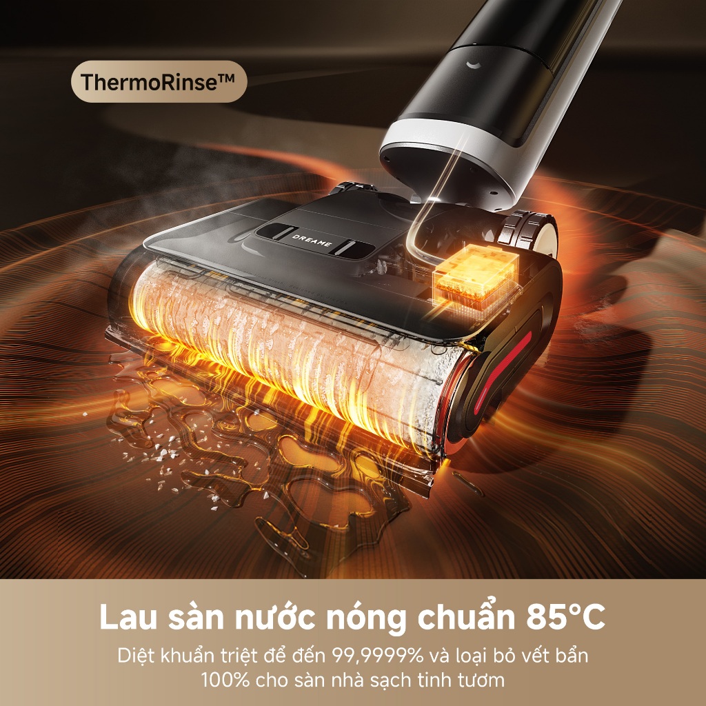 Máy Hút Bụi Lau Sàn Cầm Tay Dreame H15 Pro Heat | Điều Khiển Qua Ứng Dụng | Tự Giặt, Sấy Cuộn Lăn