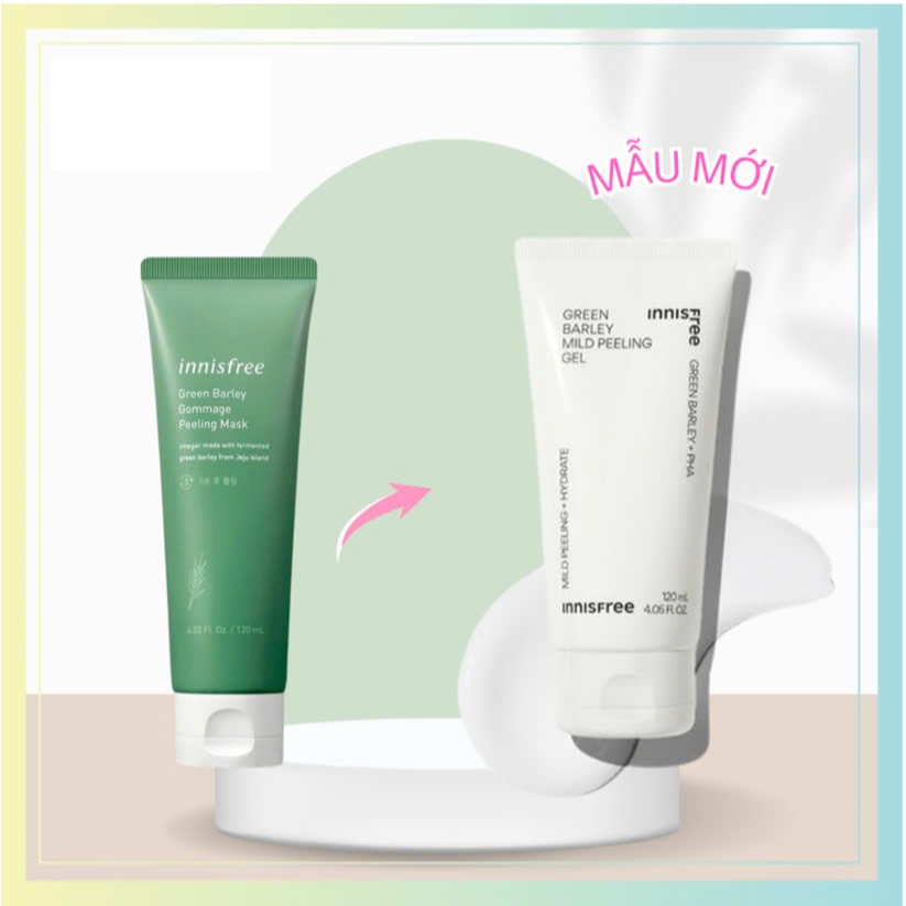 Mặt Nạ Tẩy Da Chết Innisfree Green Barley Gommage Peeling Mask 120ml