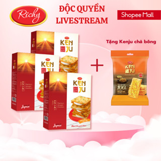 [ĐỘC QUYỀN LIVESTREAM] Combo 3 hộp bánh Richy Kenju kem dẻo nougat 279g