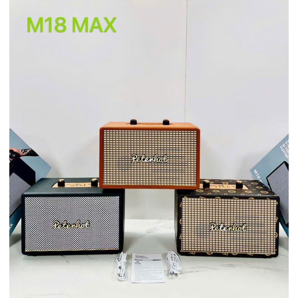 Loa Bluetooth M18 Công Suất Lớn Bass Siêu Trầm Loa Di Động Cầm Tay Cao Cấp PKMALL