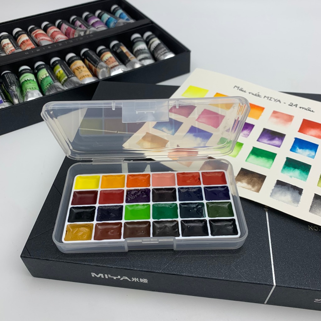MIYA Himi W7 Elite Series POCKET dùng thử – Bộ Màu Nước Hạng Họa Sĩ MIYAMIYA Himi W7 Elite Series PO