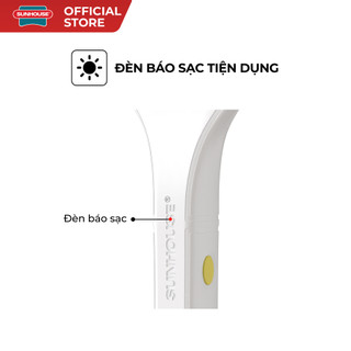 Vợt muỗi SHE-EECVM11, màu vàng  - 3 lớp lưới điện đan khít - 2 công tắc: gạt, bấm