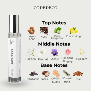 Tinh dầu nước hoa CODEDECO Good Girl 10ml dạng xịt
