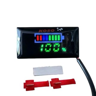  Đồng hồ báo volt koso v2 kèm pat gắn 7-100v có vạch phần trăm volt 