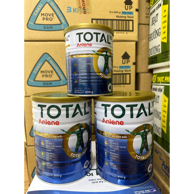 Giá xả Combo 2 lon Anlene Total 10 800gram Tặng 1 lon Anlene Total 10 400g