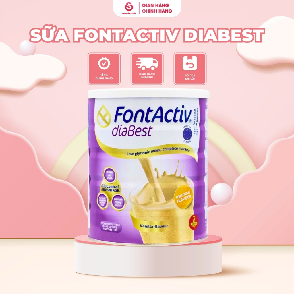 Sữa Fontactiv Diabest dành cho người tiểu đường lon 400/800g