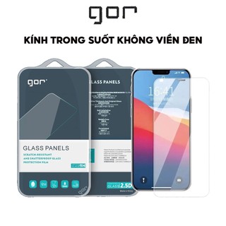  Kính Cường Lực Trong Suốt Không Viền Đen Chính Hãng GOR Dùng Cho IPhone X-11-12-13-14-15-16-PROMAX-KHÔNG FULL MÀN 