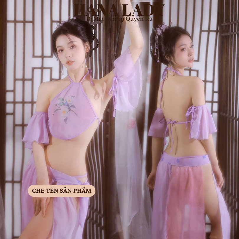 Đồ ngủ cosplay yếm xẻ tà quyến rũ, đầm ngủ cổ trang sexy mặc được nhiều kiểu CP295
