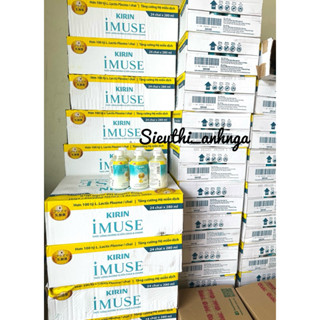 Thùng 24 chai nước uống Kirin Imuse vị sữa chua và chanh  280ml