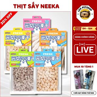 Thịt sấy NEEKA cho chó và mèo, gà sấy, vịt sấy, cá trứng sấy khô cho chó mèo LeoPet Shop