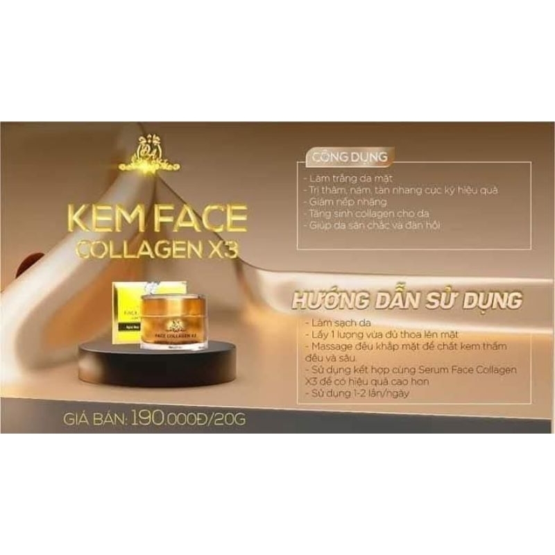 Face x3 - Serum x3 - Chống Nắng x3