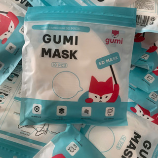 Khẩu Trang Y Tế Gumi Mask 3 Lớp 5D – Gói 10 Cái – An Toàn & Êm Mềm