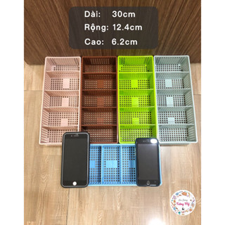 Combo 2 Rổ 5 Ngăn Linh Hoạt(D30*R12.5*C5.5cm)