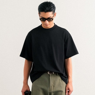 Áo thun trơn form boxy B Brown tay lửng dáng rộng basic - Blank Boxy T - Shirts