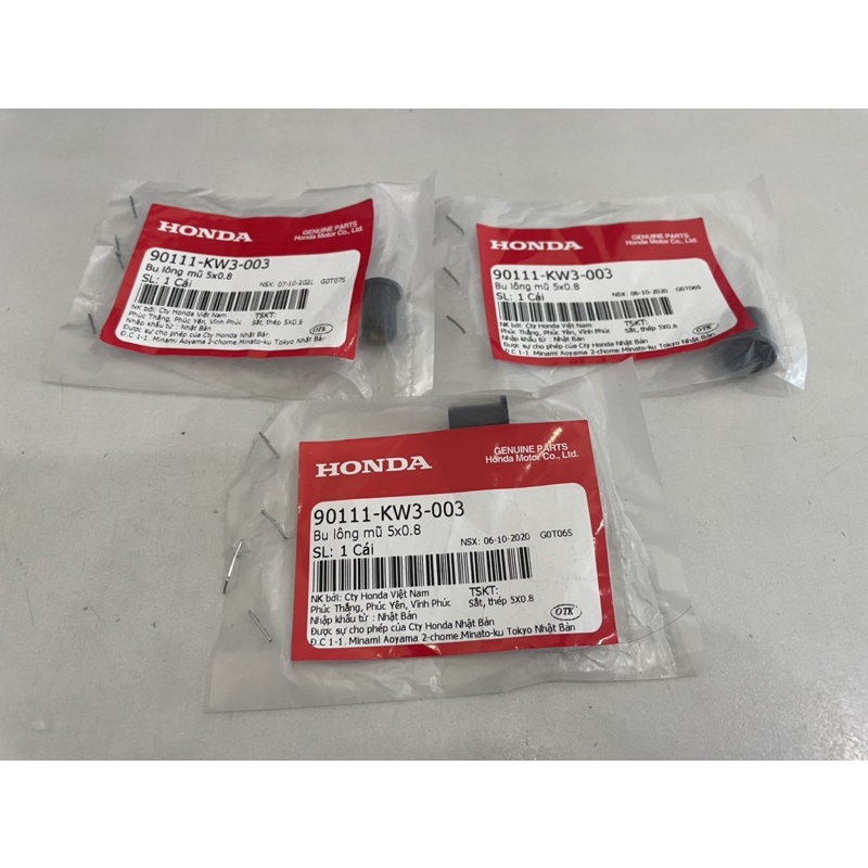 Bu lông mũ và đệm chặn mão đầu winner x chính hiệu honda