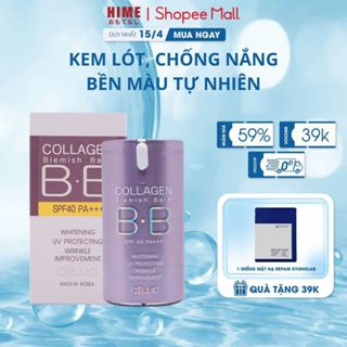 Kem nền BB Cream Collagen Cellio SPF 40 PA++ Hàn Quốc giúp da trắng sáng, chống nắng hiệu quả 40g