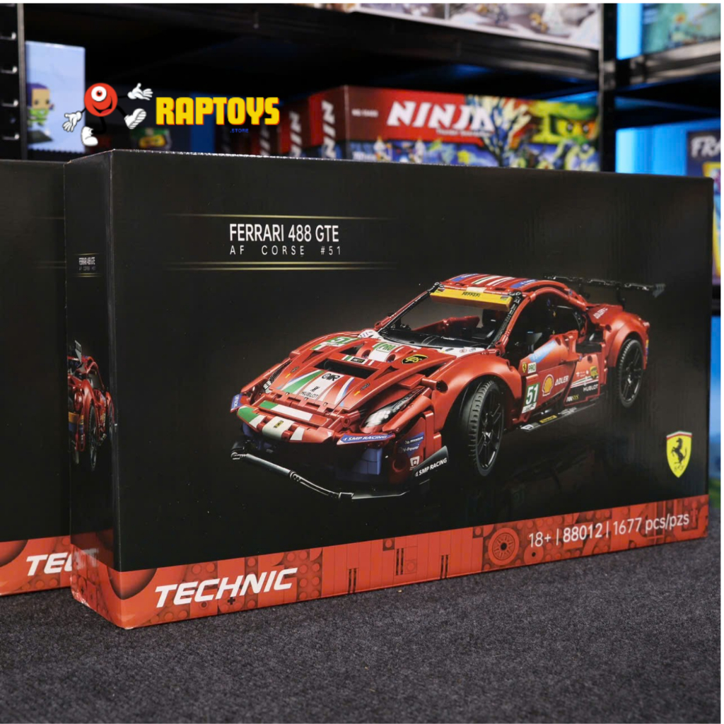 Mô hình lắp ráp xe đua 488 GTE mô hình đồ chơi trang trí