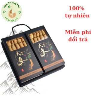 Nhân Sâm Trường Bạch Sấy Khô Nguyên Củ-Nhân Sâm Sấy Khô Hộp Đẹp Phù Hợp Đi Biếu Hộp 5 Củ