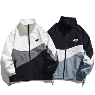  Áo khoác nam nữ unisex cổ đứng form rộng vải dù 2 lớp phối màu độc lạ,áo chống nắng cao cấp 