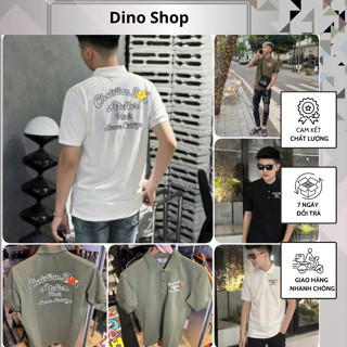 Áo Polo Nam Đi Ô Thêu Chữ Đơn giản - Áo Polo Nam Trơn Phối Đồ Cực Đỉnh