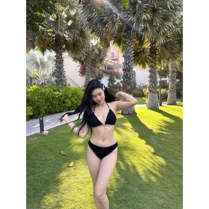 [Hoả tốc HCM] set bikini ren ₫i biển cổ đổ hở lưng ( có nhiều cách mặc). MANILLA | BigBuy360 - bigbuy360.vn