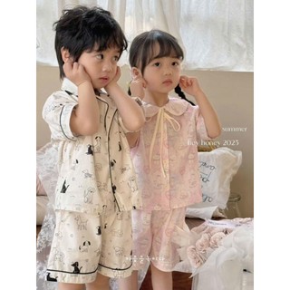 [VHH068] Quần áo trẻ em, Bộ Pyjama họa tiết Heyhoney QCCC chất mềm nhẹ, mát xinh dễ thương cho bé
