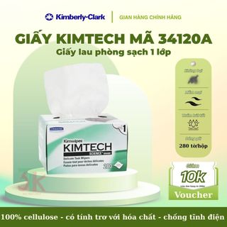 [ CHÍNH HÃNG ] Giấy lau kính mắt/ camera/ máy tính 1 lớp không bụi KIMTECH Kimwipes Science Delicate Task Mã 34120A