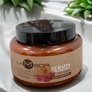 Kem Ủ Tóc Lambor 500ml Phục Hồi Tóc Hư Tổn Dưỡng Ẩm Sâu Giảm Gãy Rụng, Suôn Mượt Chuẩn Salon