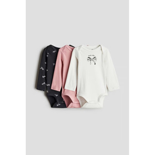(050)Set 3 bodysuit dài tay HM auth