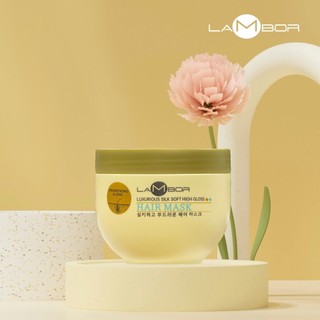 Kem Ủ Tóc Lambor 500ml Phục Hồi Tóc Hư Tổn Dưỡng Ẩm Sâu Giảm Gãy Rụng, Suôn Mượt Chuẩn Salon