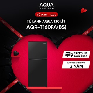 Tủ lạnh AQUA 130 lít ngăn đá trên AQR-T160FA(BS) - Freeship toàn quốc - Bảo hành 2 năm