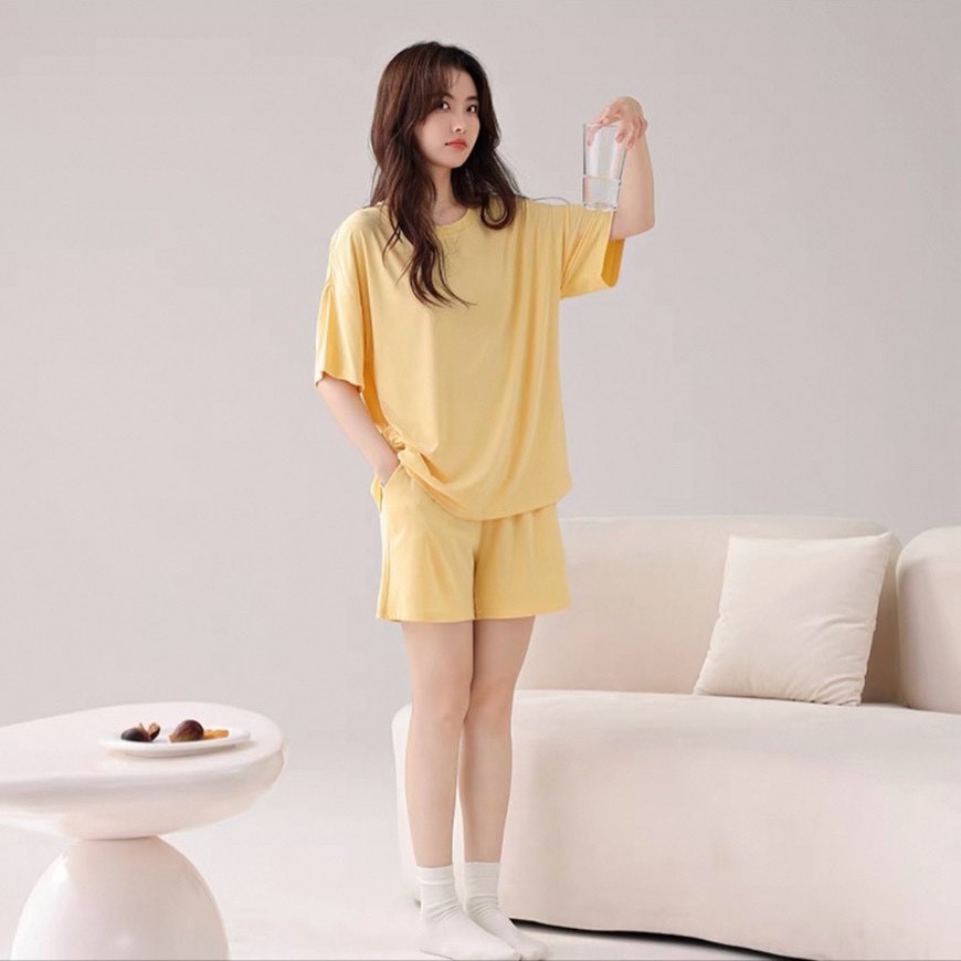 SET BỘ ĐÙI LẠNH COTTON, YẾM XỐP NHẬT NỮ THỜI TRANG 3 SIZE 43-65KG