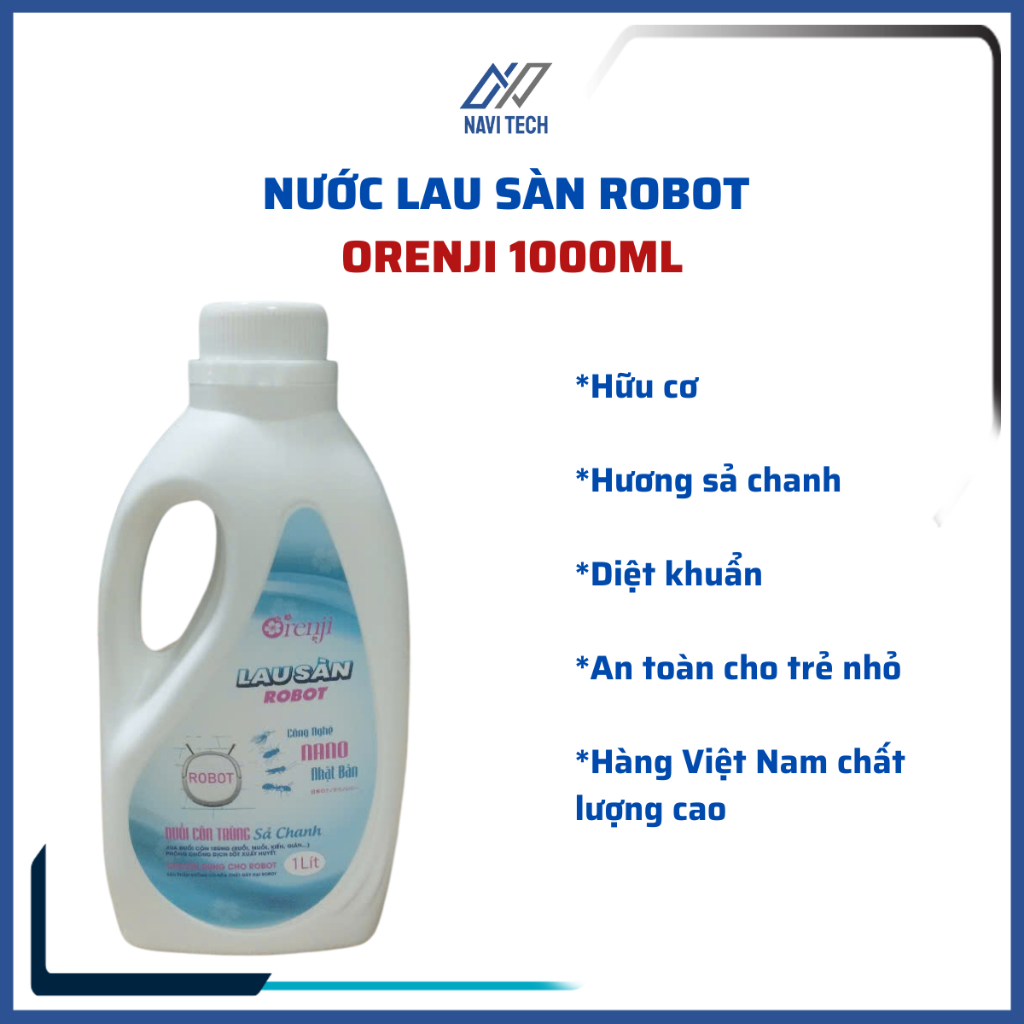 Nước lau sàn hữu cơ orenji dùng cho tất cả các dòng robot hút bụi và máy lau nhà cầm tay | BigBuy360 - bigbuy360.vn