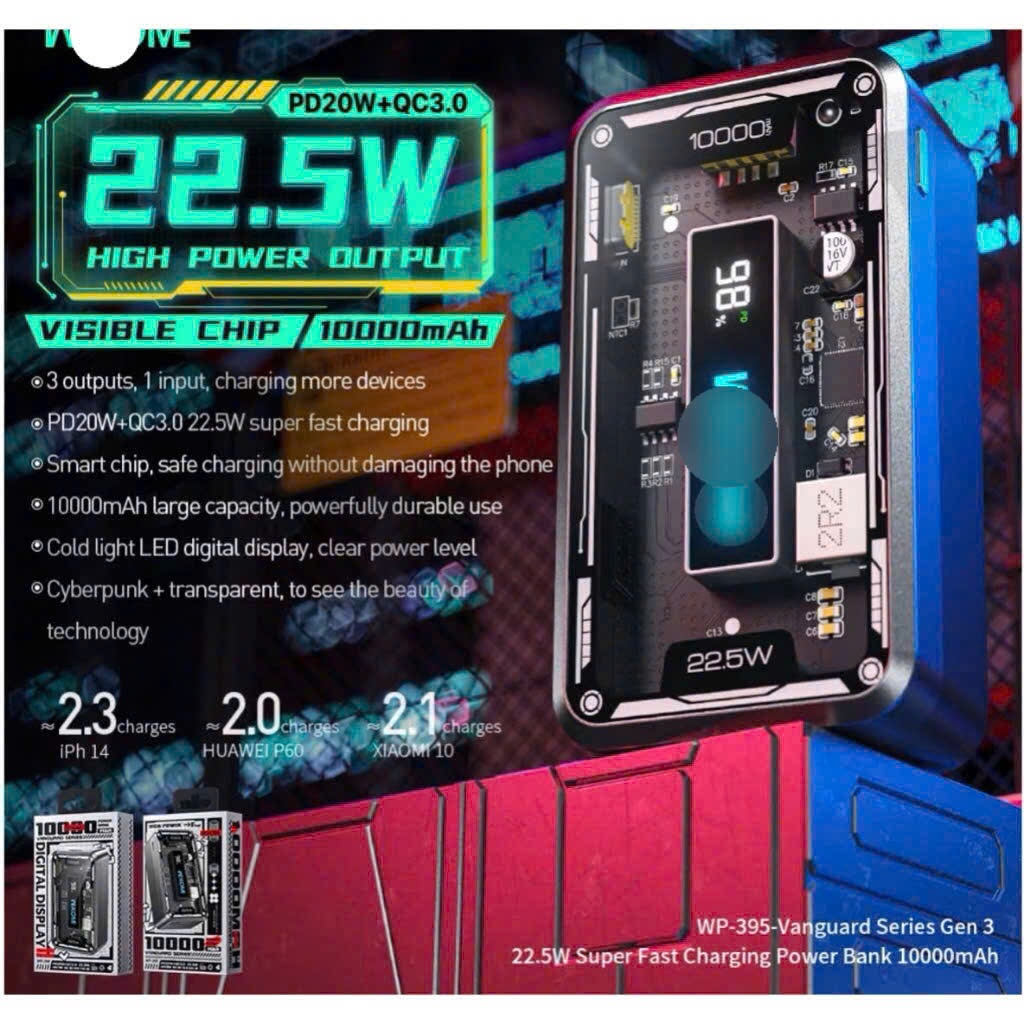 🌟ZIN🌟 Pin Sạc Dự Phòng tích điện trong mini VNWEKOME WP 395 333 337 347 sạc nhanh 10000mah 20000MAH PD 20W QC 3.0 22.5W | BigBuy360 - bigbuy360.vn
