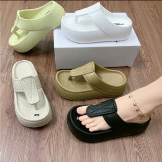  Dép Bánh Xỏ Ngón Nữ Đế Cao 6cm Chất Liệu EVA Siêu Nhẹ Siêu Bền Chống Nước Đi Mưa Đi Biển - DL271 