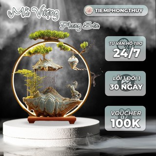   HOT TREND  Thác Nước Phong Thủy Mã Vượng Phong Sơn Cao Cấp Tiểu Cảnh Tài Lộc & Thịnh Vượng. Trang trí ngày NOEL. 