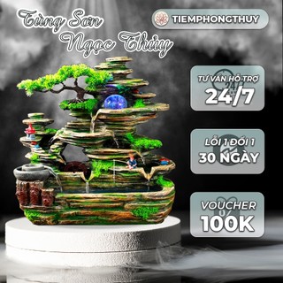   TOP BÁN CHẠY  Thác Nước Phong Thủy Tùng Sơn Ngọc Thủy Tiểu Cảnh Thác Nước Trang Trí Hút Tài Lộc 