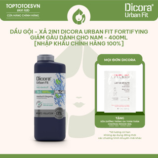 Dầu Gội - Xả 2in1 Dicora Urban Fit Fortifying chống rụng tóc dành cho nam - 400ml [NHẬP KHẨU CHÍNH HÃNG 100%]