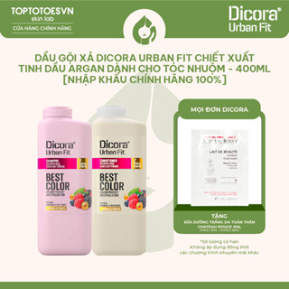 Dầu Gội Xả Dicora Urban Fit chiết xuất tinh dầu Argan dành cho tóc nhuộm - 400ml [NHẬP KHẨU CHÍNH HÃNG 100%]