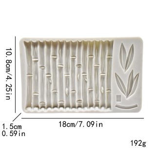 Khuôn silicon- Vân trúc, viền trúc làm bánh rau câu, trung thu, fondant ốp thành bánh