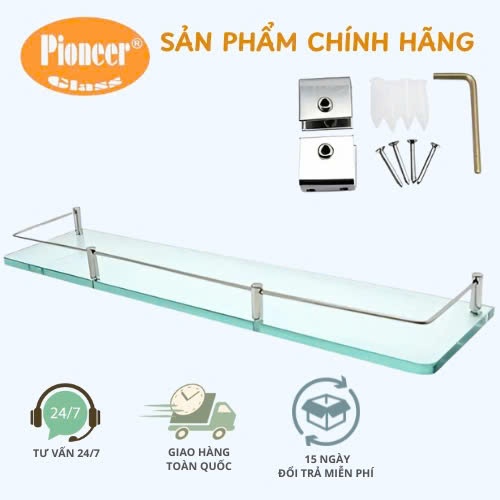Kệ Kính Inox 304 Pioeer Phòng Tắm Cao Câp Phù Hợp Với Mọi Nhà - Mã Sản Phẩm: PE0035, TP06